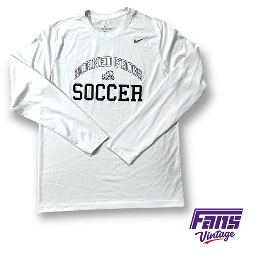 Player Exclusive TCU Soccer Team Issue Long Sleeve Nike Training and Warmup Shirt