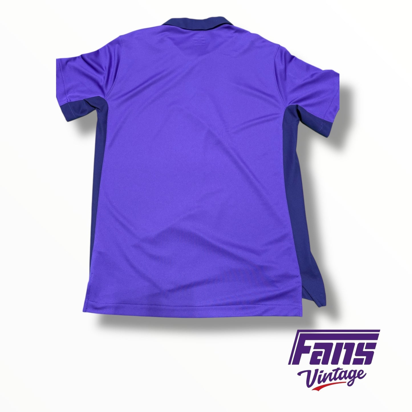 TCU Nike Team Issued Unique Color Block Golf Polo