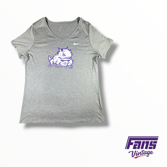 TCU Nike Team Issued Women’s V-Neck Cut Training Tee