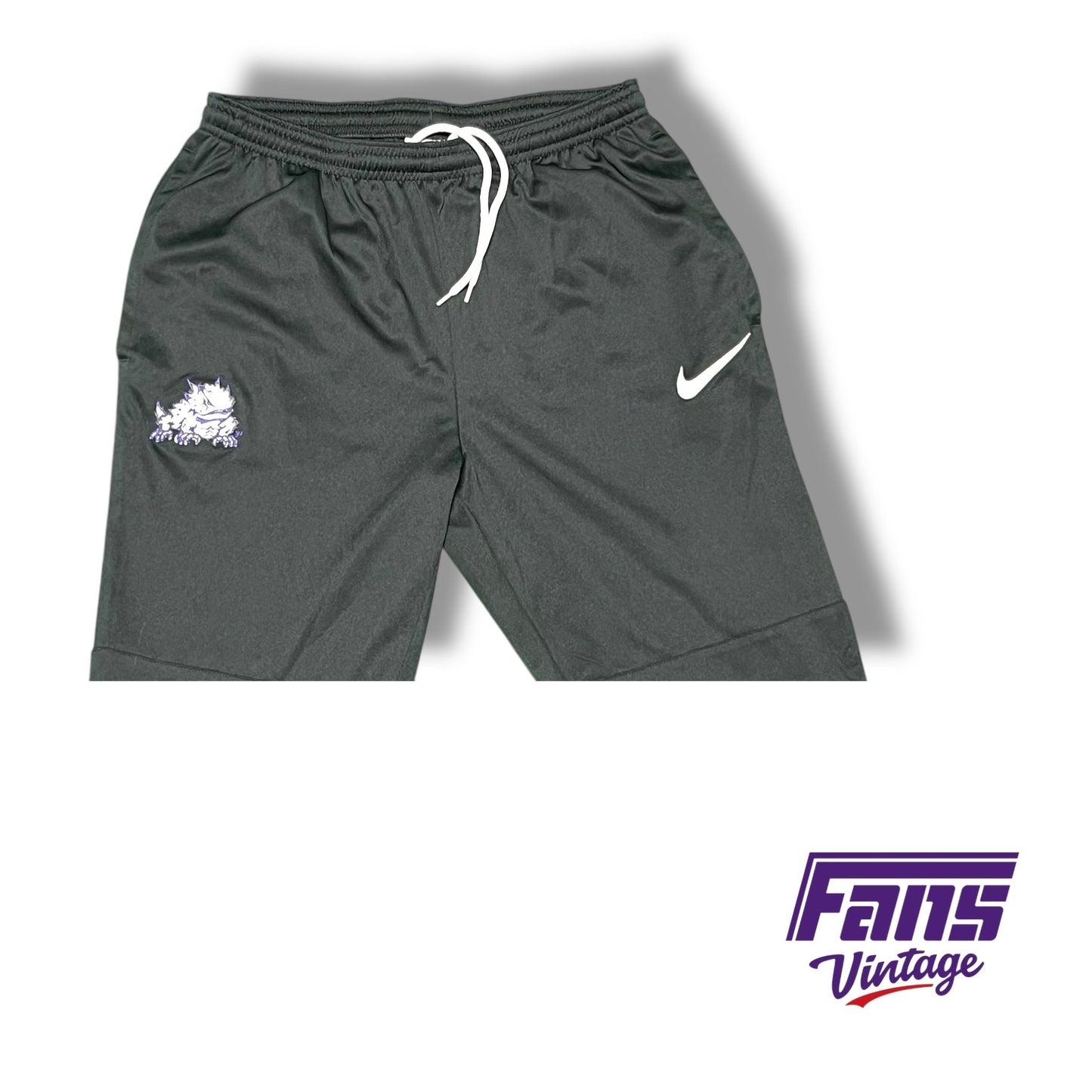 TCU Nike Team‑Issued Grey Nylon Travel Suit - Zip up jacket and pants
