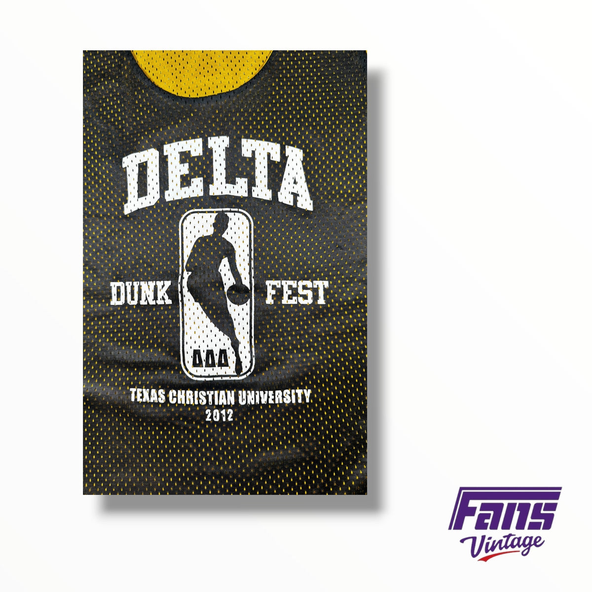 Vintage TCU Sorority Delta Delta Delta Reversible Dunk Fest Basketball Jersey