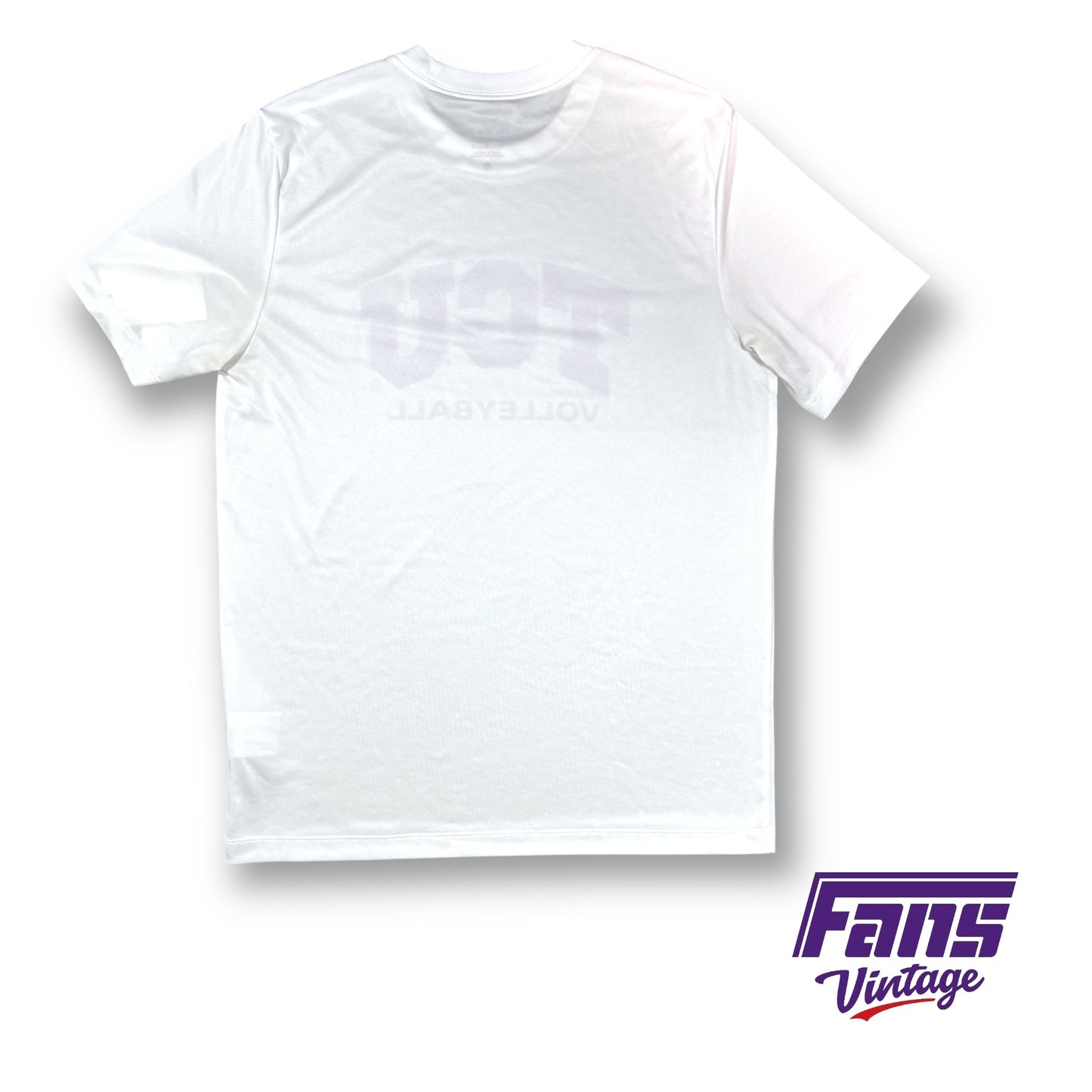 TCU Volleyball Team Issue 'The Nike Tee' - Purple Lettered Logo