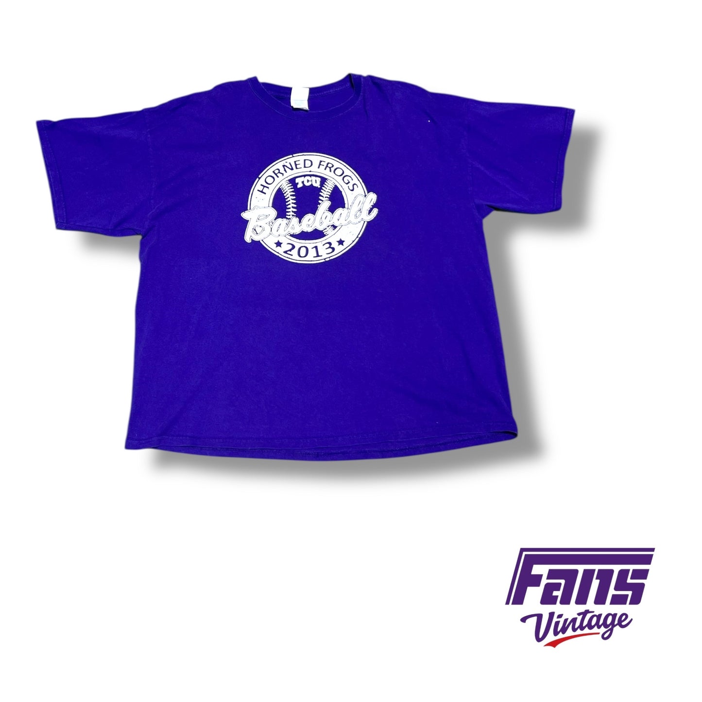 TCU Baseball 2013 season double sided season schedule tee