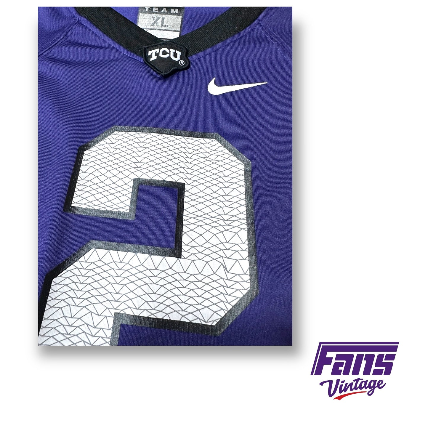 TCU Football 2014-15 Purple/Black #2 Nike Jersey