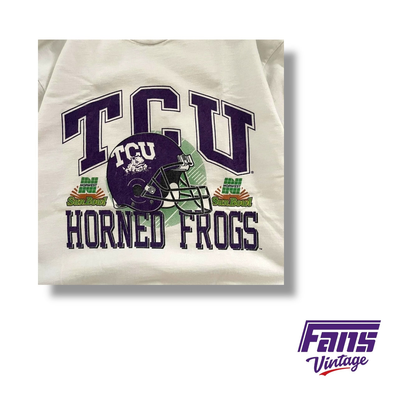 GRAIL! Vintage TCU Football 1998 Sun Bowl Long Sleeve Shirt