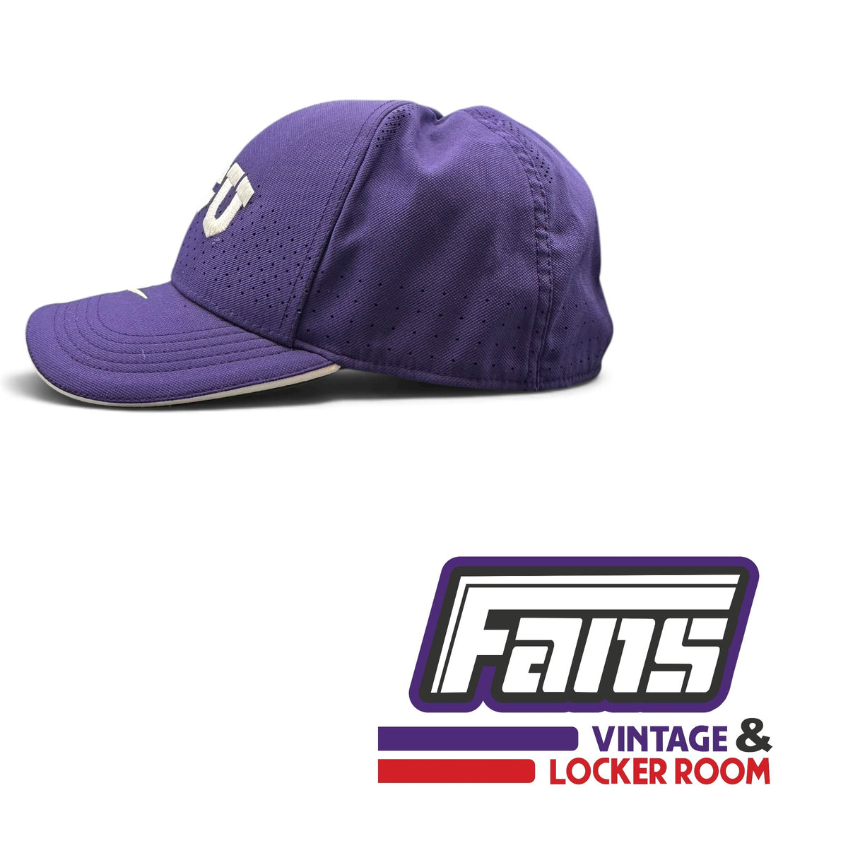 TCU Team Issued Nike Purple Fitted Cap