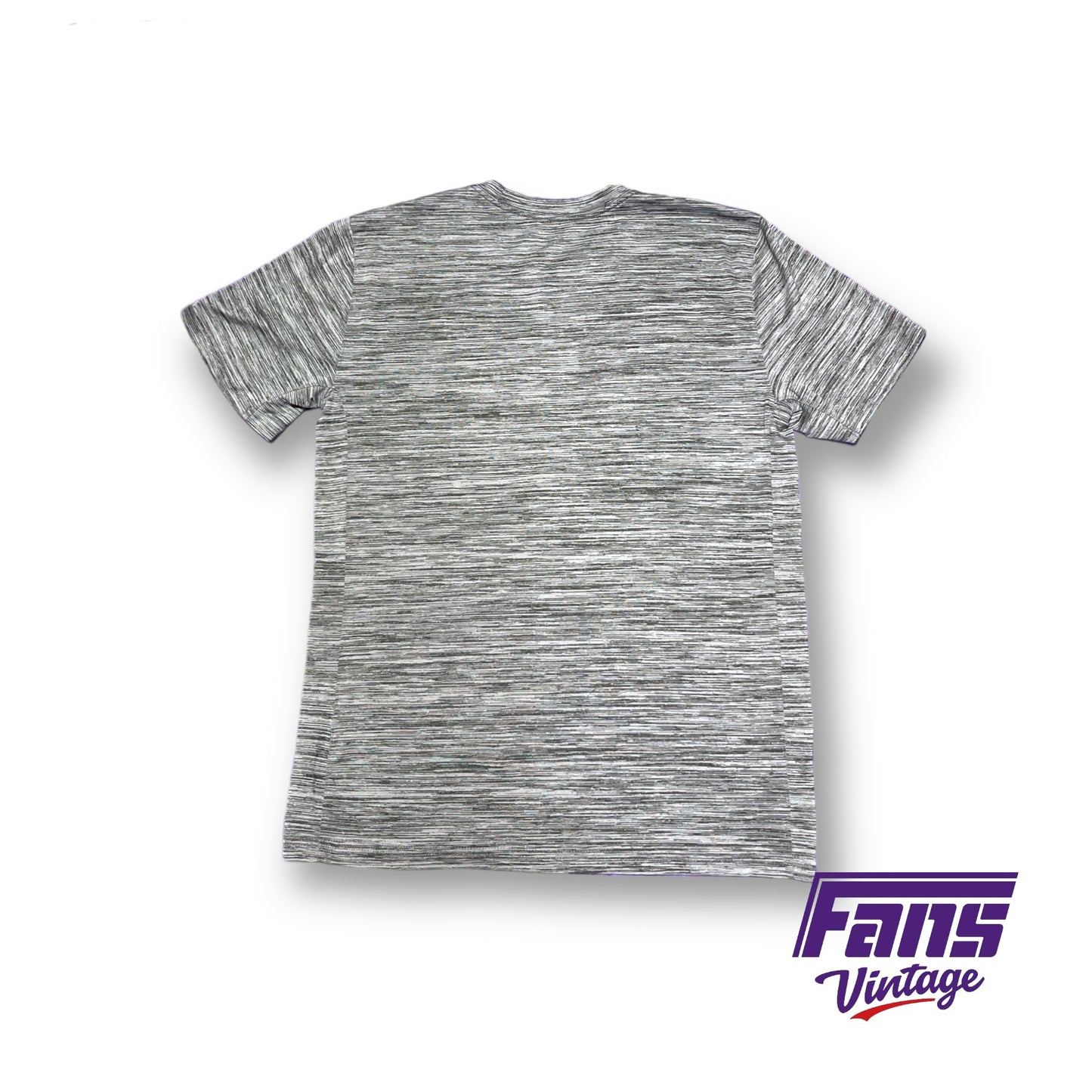 TCU Nike Team Issue Drifit Tee - Heather Gray with Giant Frogs Logo