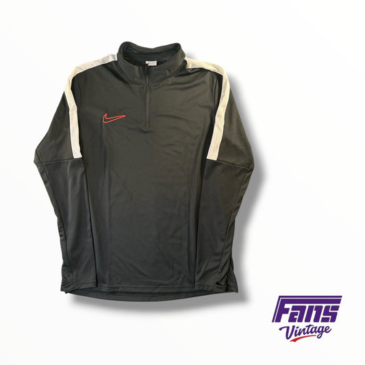 TCU Team Issued Nike Blackout Athletic Quarter Zip Top