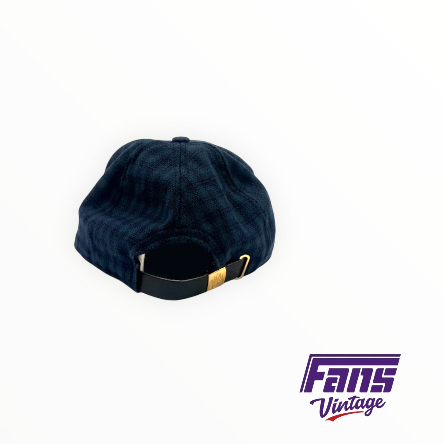 RARE! TCU vintage 90’s blue and green tweed style hat with embroidered TCU lettering