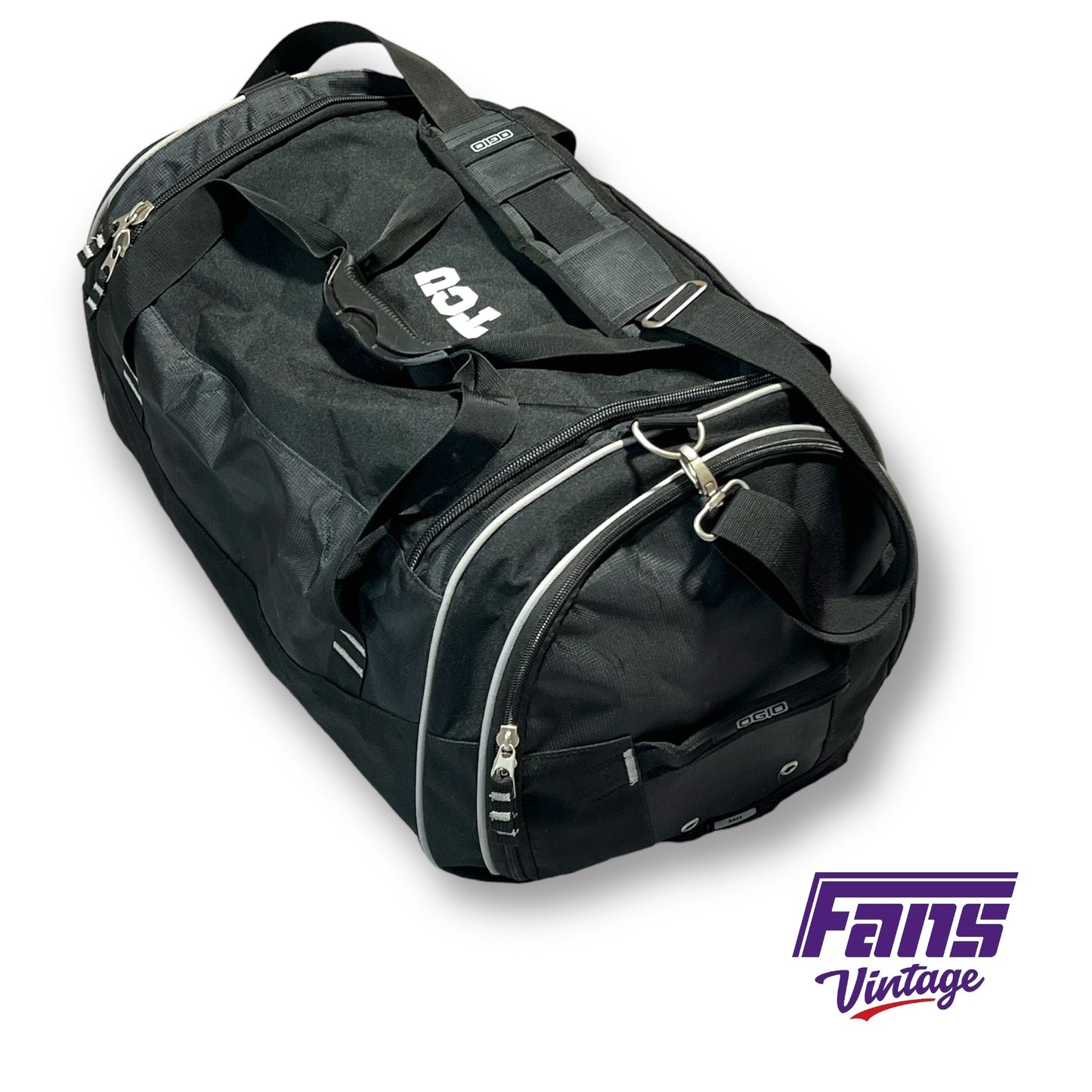 Custom OGIO TCU Football Team Issued Travel Duffel Bag