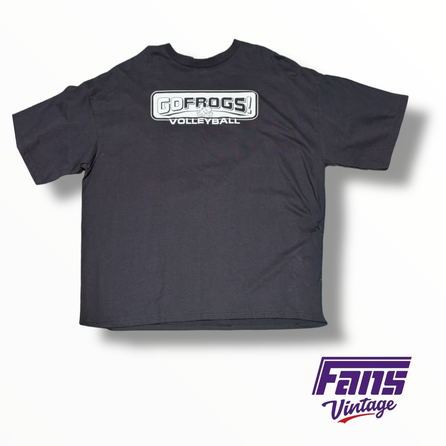 Vintage Y2K TCU Adidas ‘Go Frogs!’ Volleyball T-Shirt - New with Original Tags