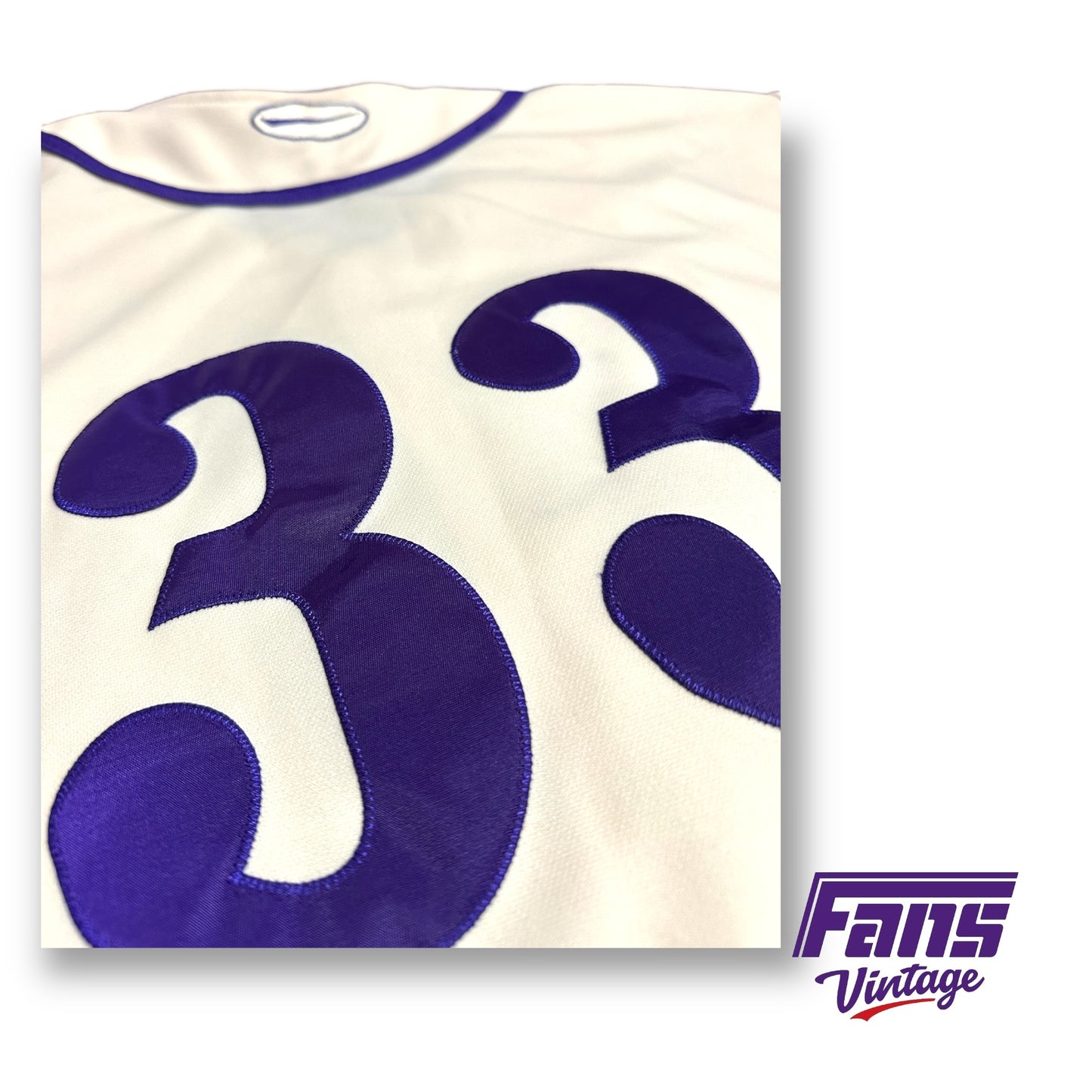 RARE! Vintage TCU Baseball “Grail” Jersey - Game Worn Early 2000s Original Throwback Look! - Mountain West Patch!