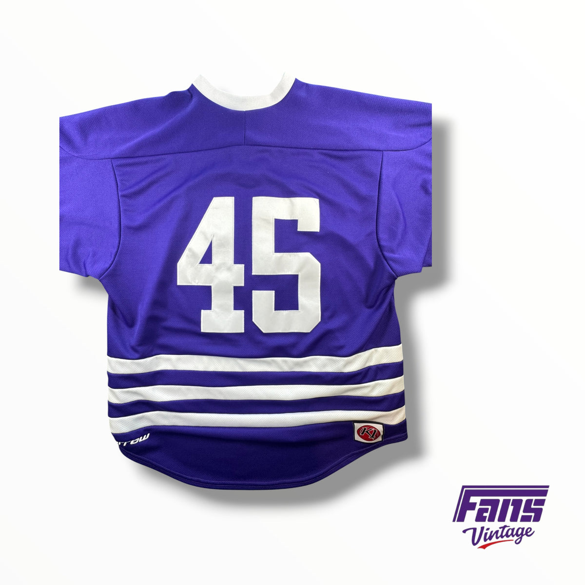 Vintage TCU Horned Frog Fully Stitched Hockey Jersey #45