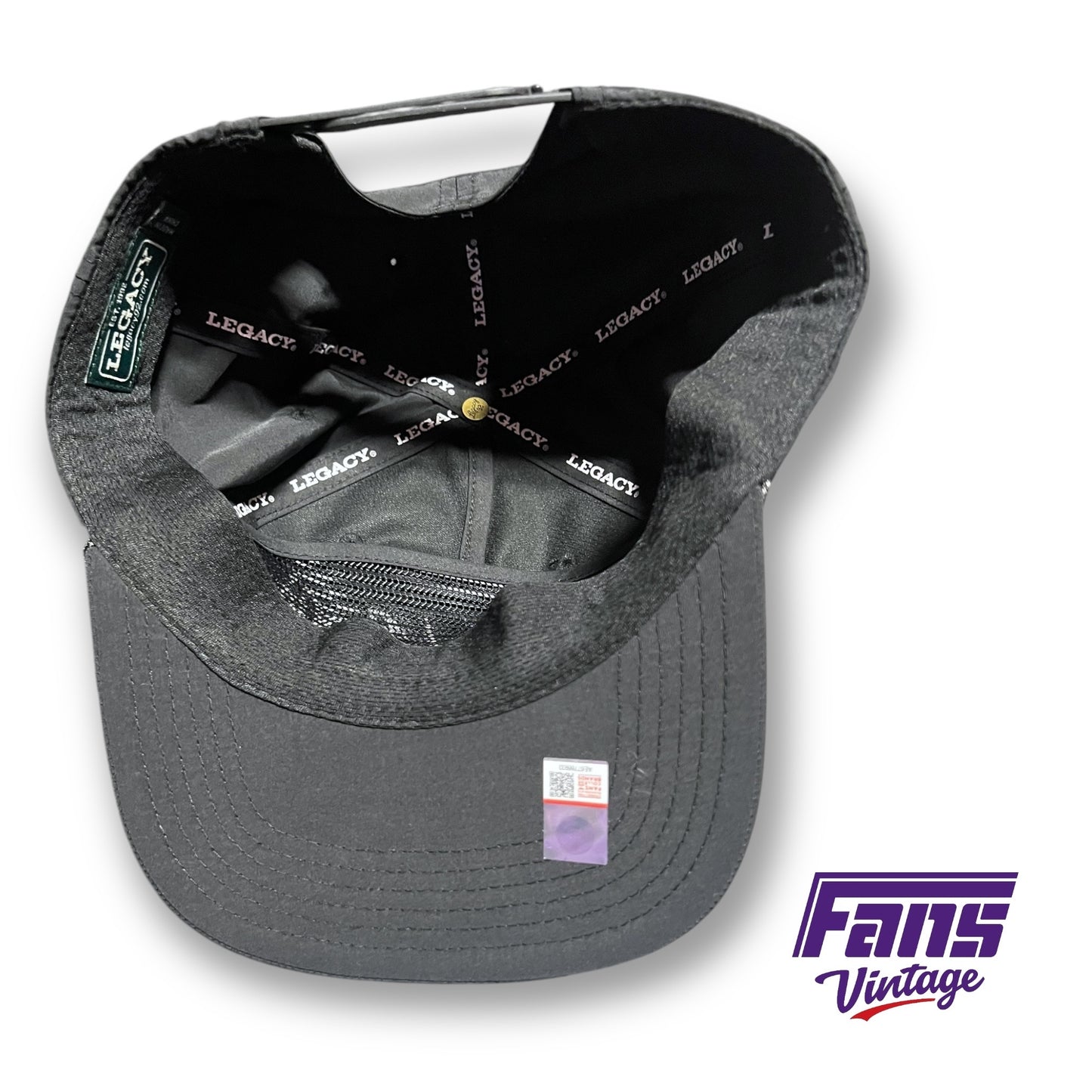TCU Horned Frogs Salute to Service Camo Trucker hat with USA Flag Patch