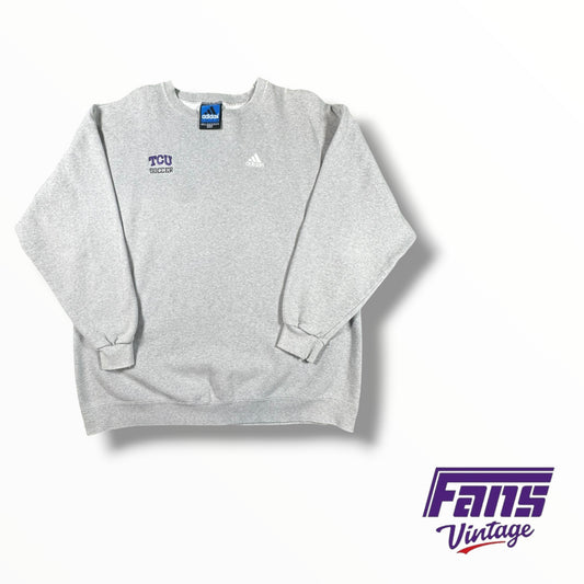 Vintage TCU Soccer Adidas crewneck