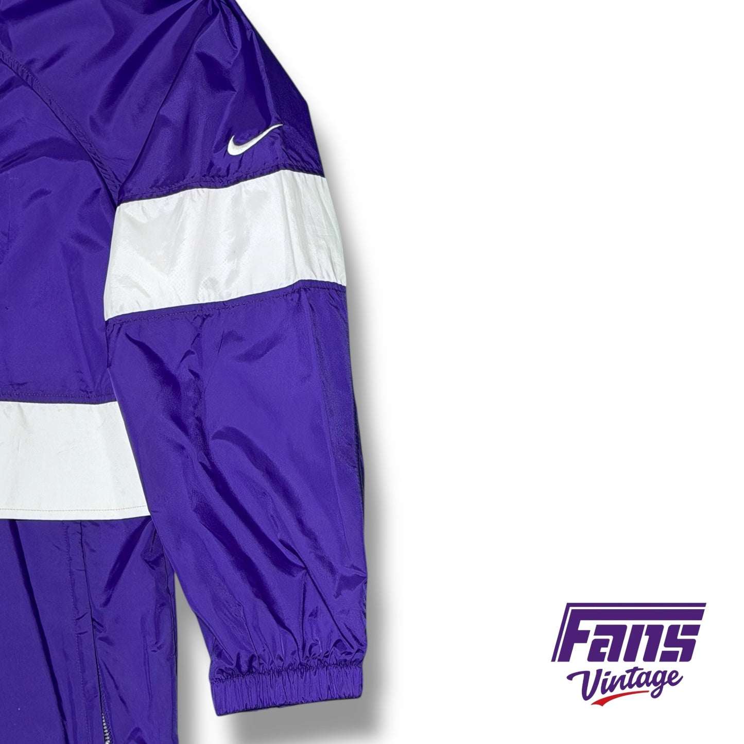 Vintage TCU Team Issue Nike Y2K Era Windbreaker Jacket