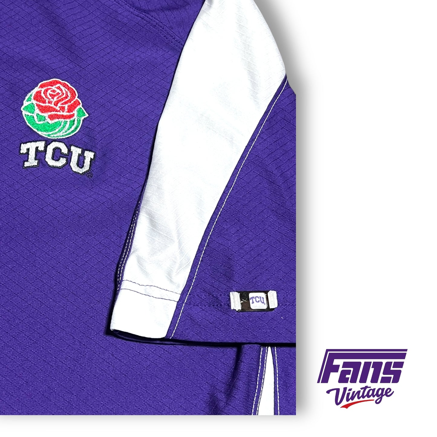 RARE! TCU Football Team Issue Rose Bowl Coach’s Sideline Polo - Like New!