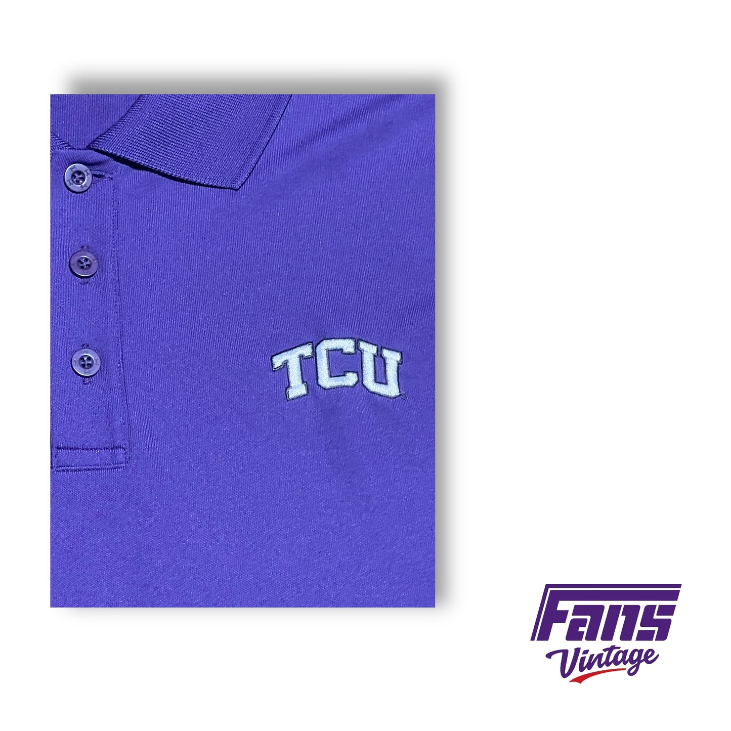 Vintage TCU Football Rose Bowl Limited Edition Under Armour Polo