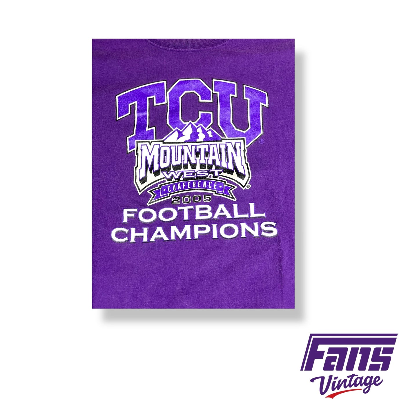 Vintage TCU Mountain West football champions shirt