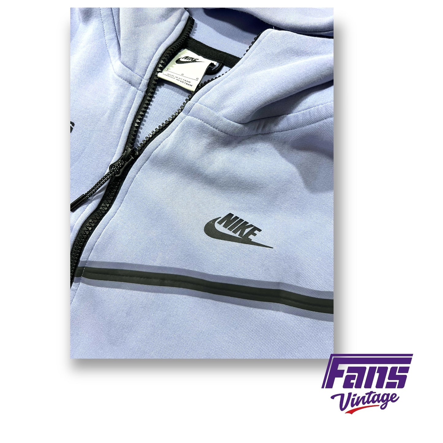 RARE! Player Exclusive TCU Soccer Team Issue Nike Tech Travel and Lounge Full Zip Hoodie - Unique Color!