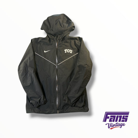 TCU Team Issued Premium Nike Matte Storm-Fit Full Zip Blackout Jacket