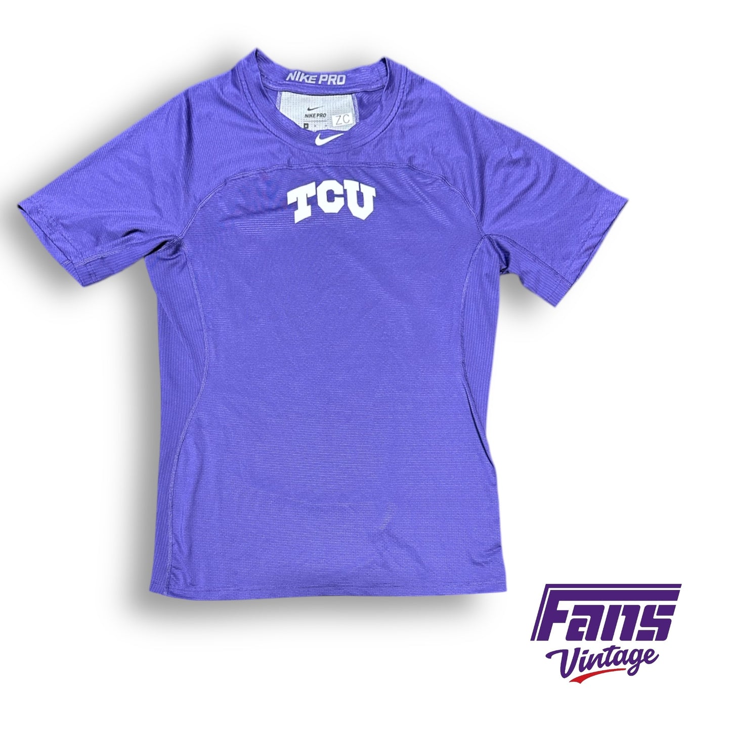 TCU Baseball Player Issue Nike Pro Combat Training Shirt