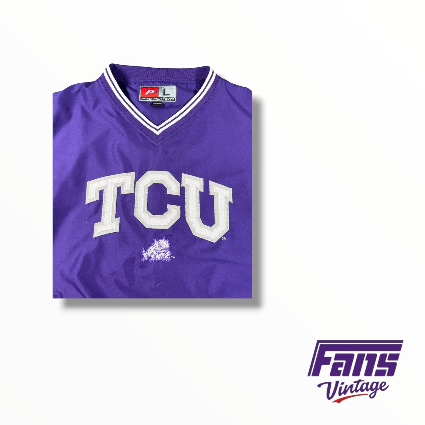 Y2K Vintage TCU Windbreaker Style Pullover