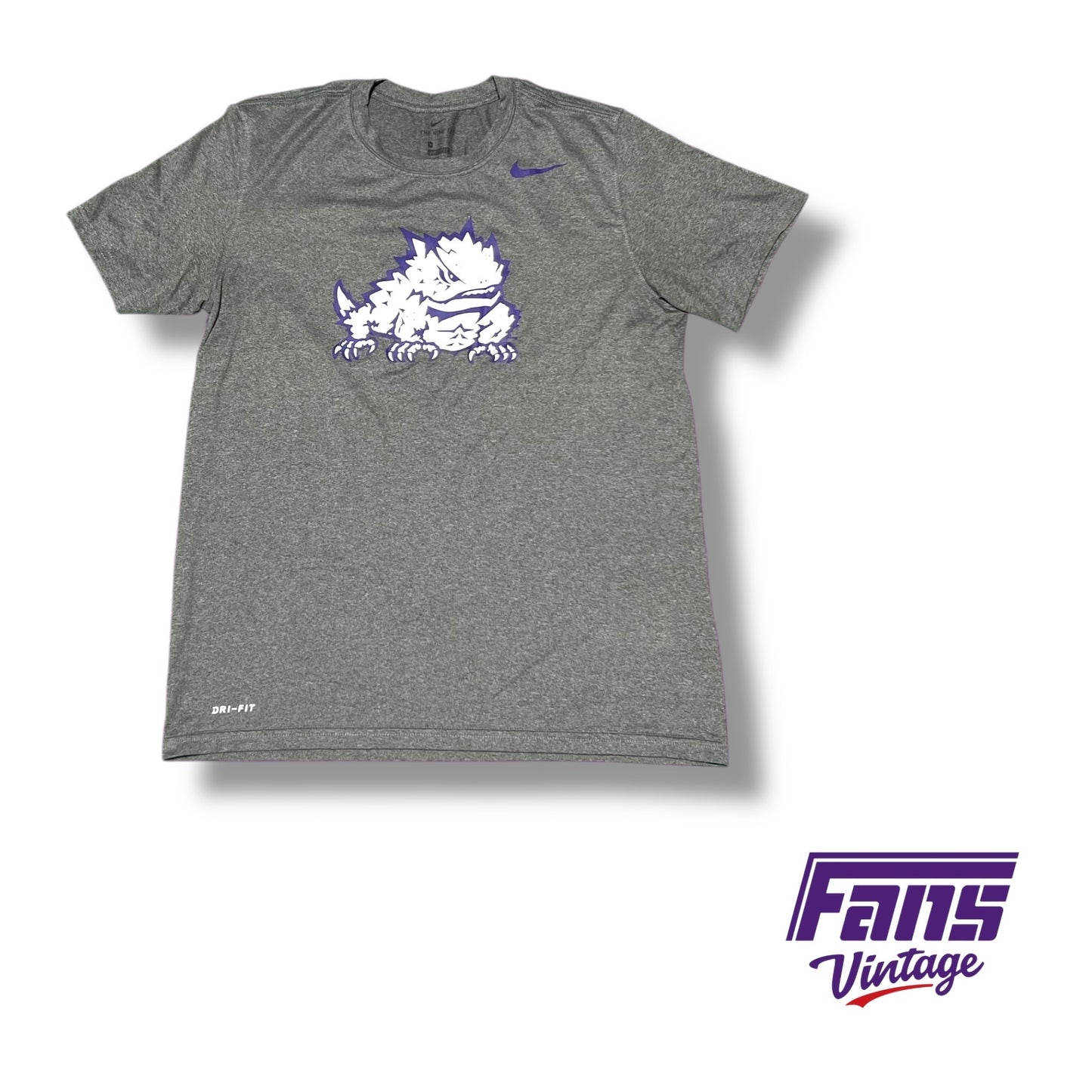 TCU Nike Team-Issued Dark grey DRI-FIT T-Shirt