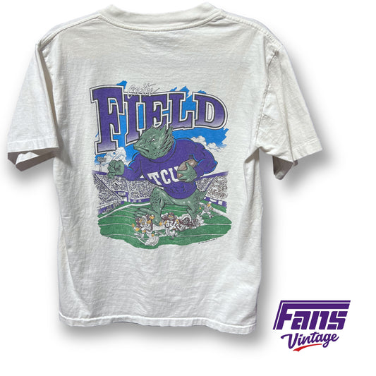 INSANELY RARE - Vintage TCU Shirt -“Horned Frogs Do it on the Field” vs A&M SWC rivalry tee