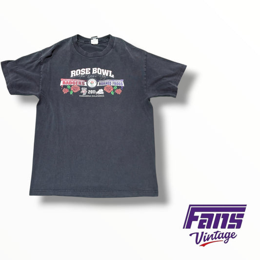 GRAIL TCU Vintage Rose Bowl 2011 Tee with Sick Double Sided Graphics!