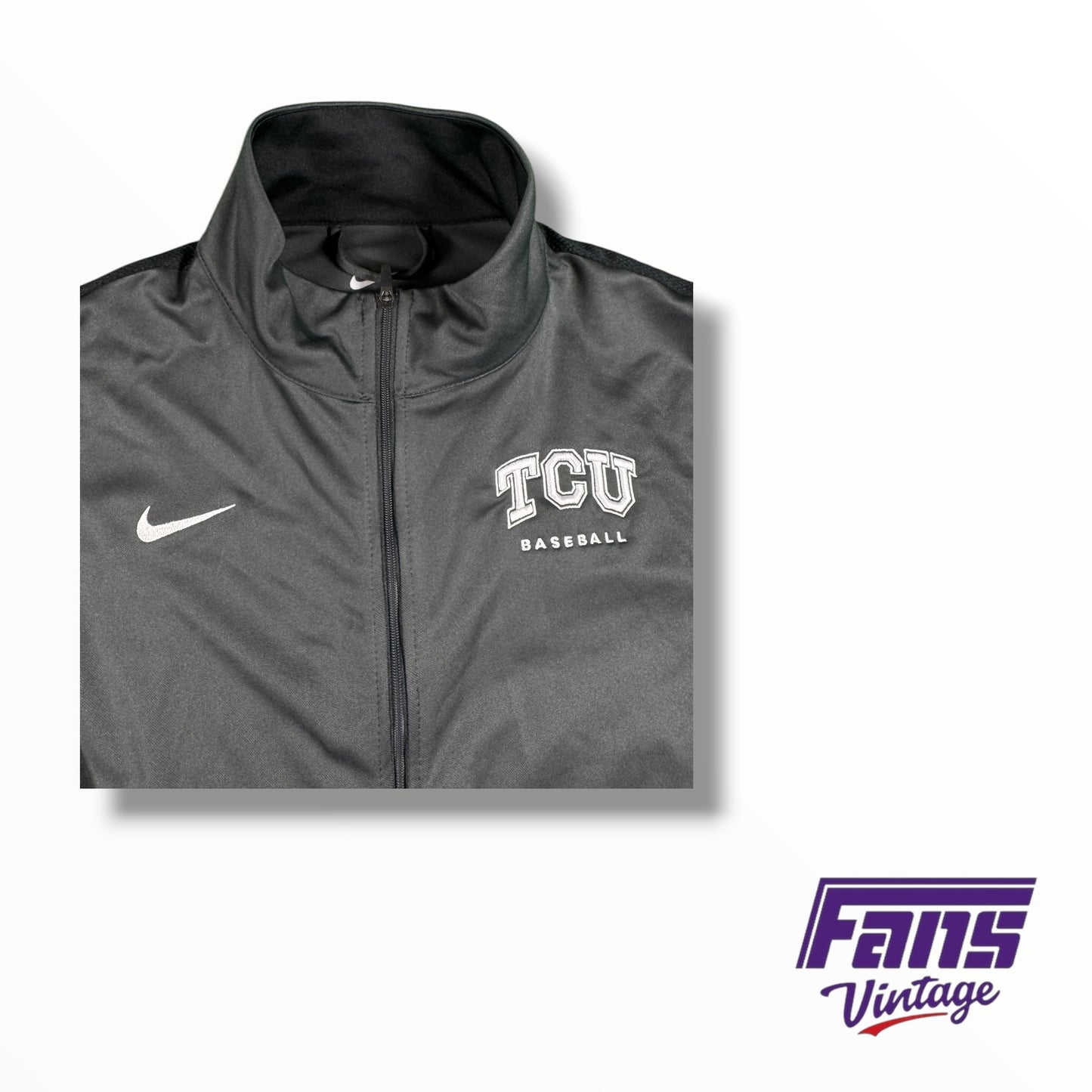TCU Baseball Nike Team Issued Full Zip Jacket