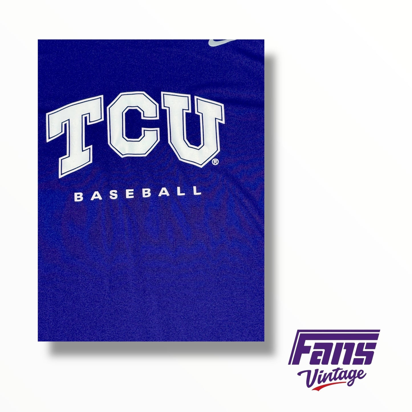 TCU Nike Team Issued Baseball Training T-Shirt