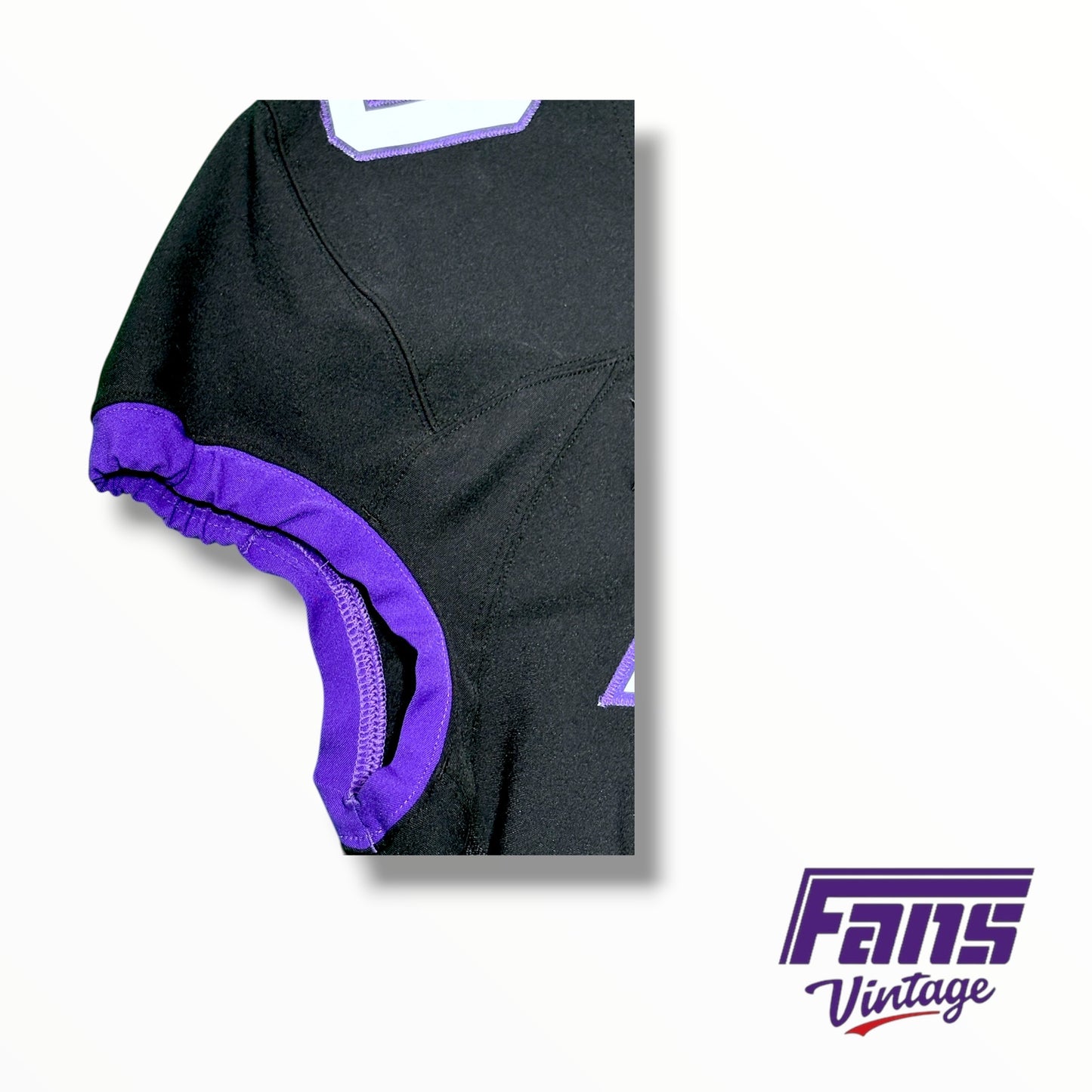 TCU Nike Football Game Worn Blackout Jersey #10