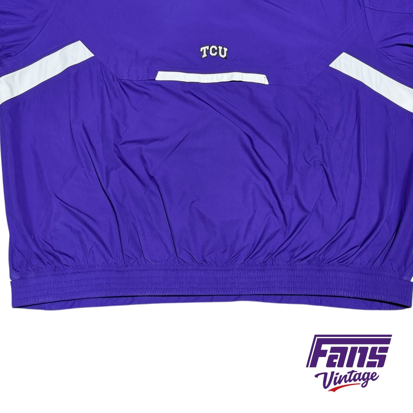 Vintage TCU Y2K Era Team Custom Quarter Zip Pullover