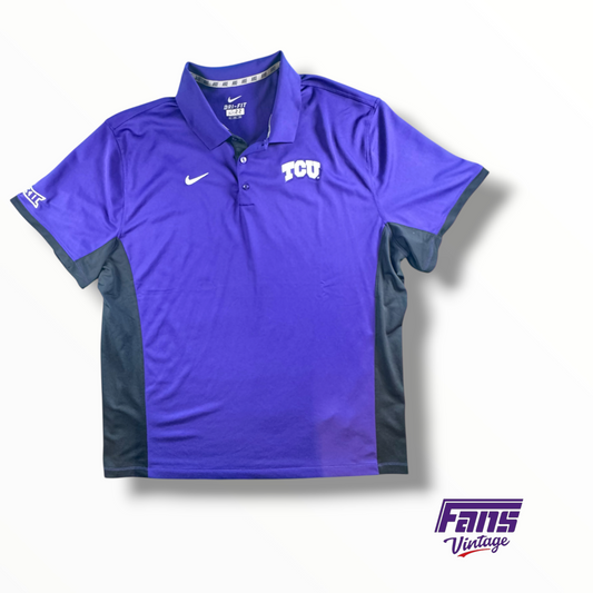 TCU Football Team Issued Nike Dri-Fit Polo