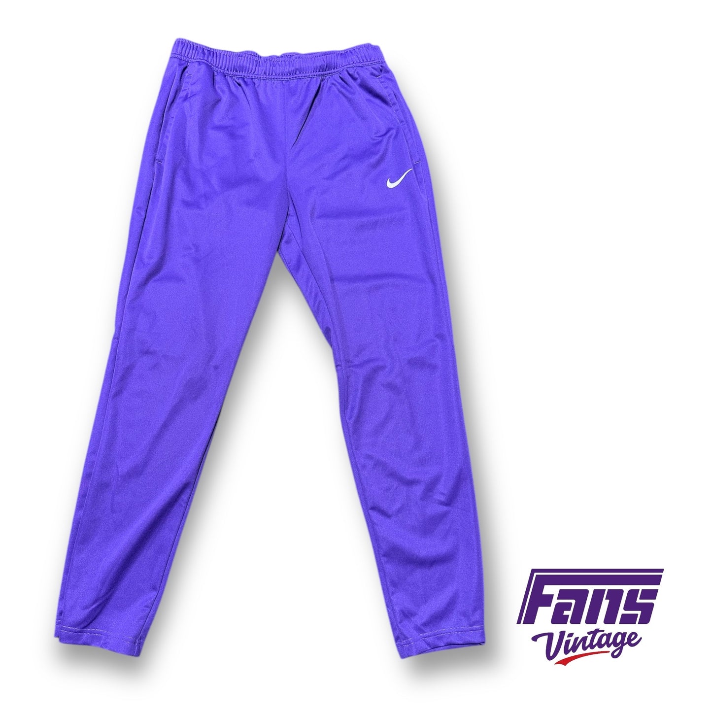 TCU Basketball Team Issue Nike Dri-Fit Lightweight Training and Travel Pants