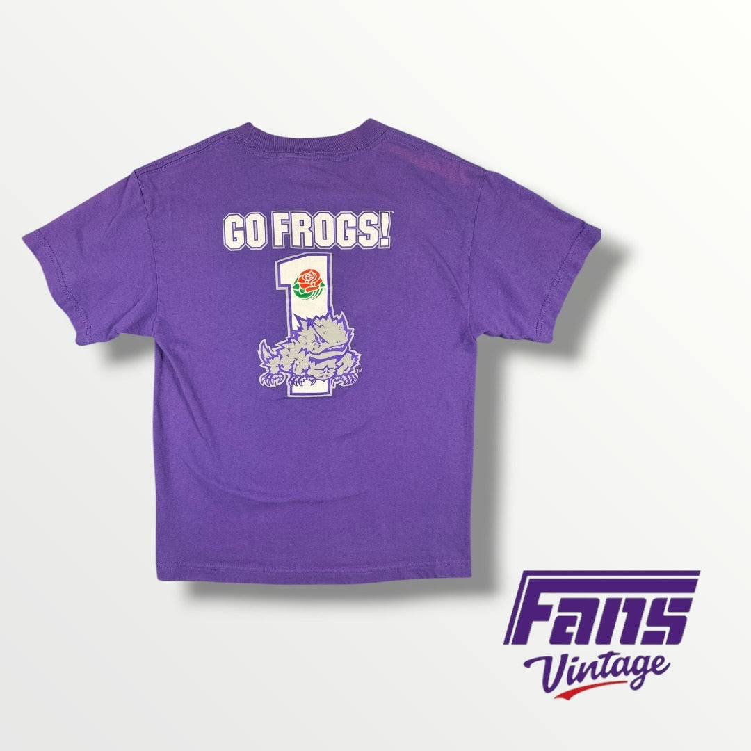 Vintage TCU Purple Rose Bowl T-Shirt with Awesome Design