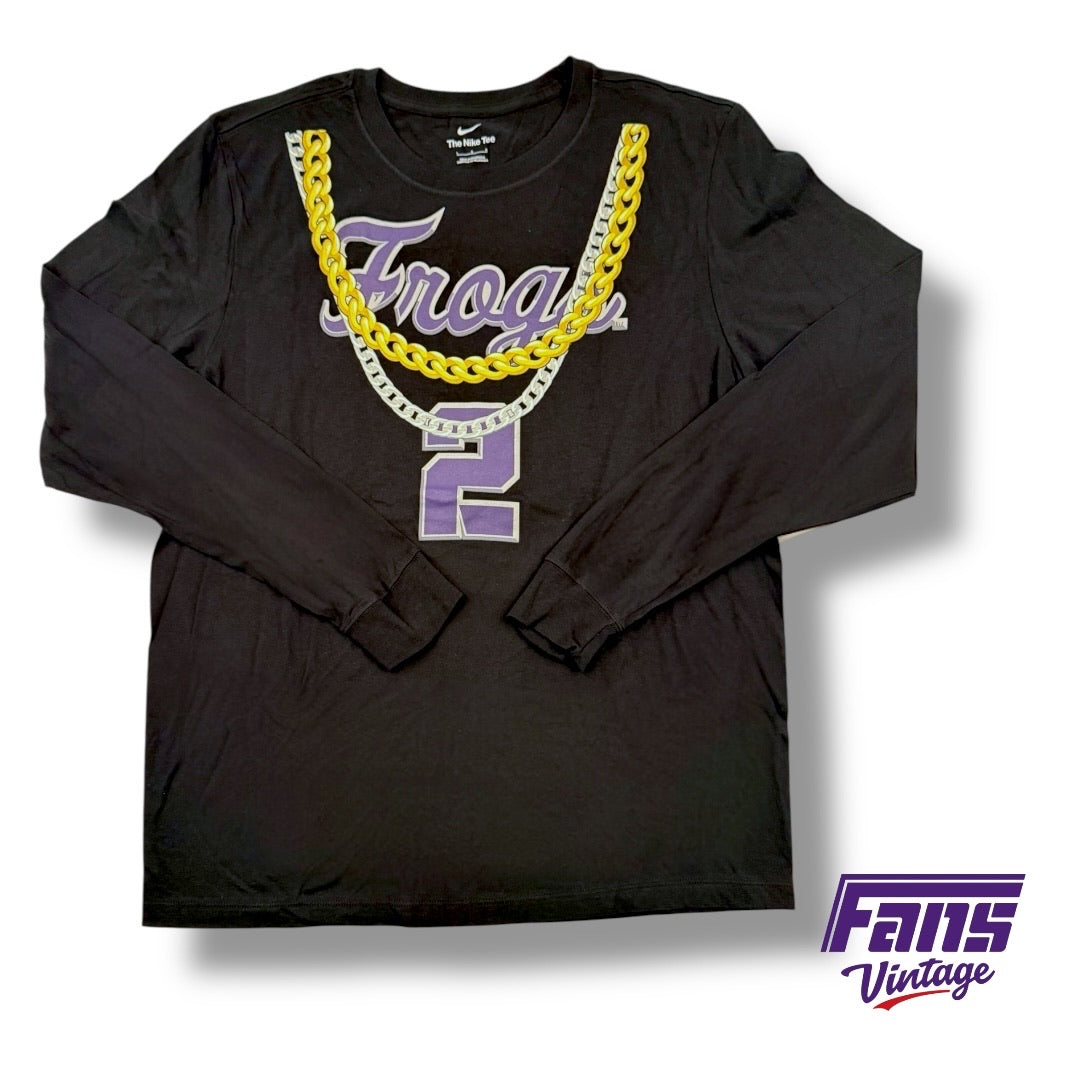TCU Basketball Team Exclusive “2 Chainz” Custom Nike Long Sleeve Shirt