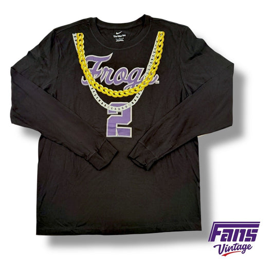 TCU Basketball Team Exclusive “2 Chainz” Custom Nike Long Sleeve Shirt