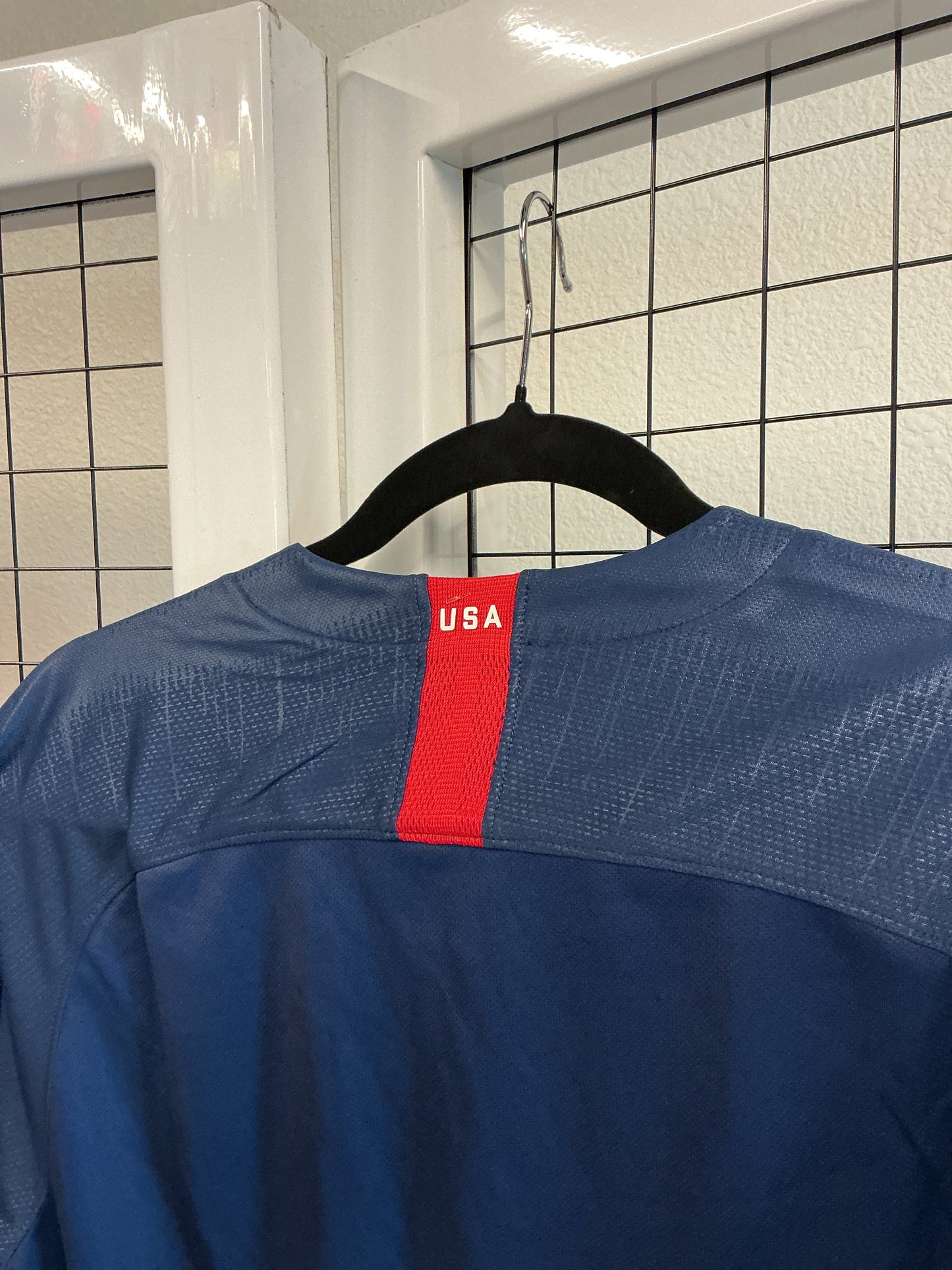 USMNT 2017 World Cup Jersey with Embroidered Details with a Gradient Striped Design