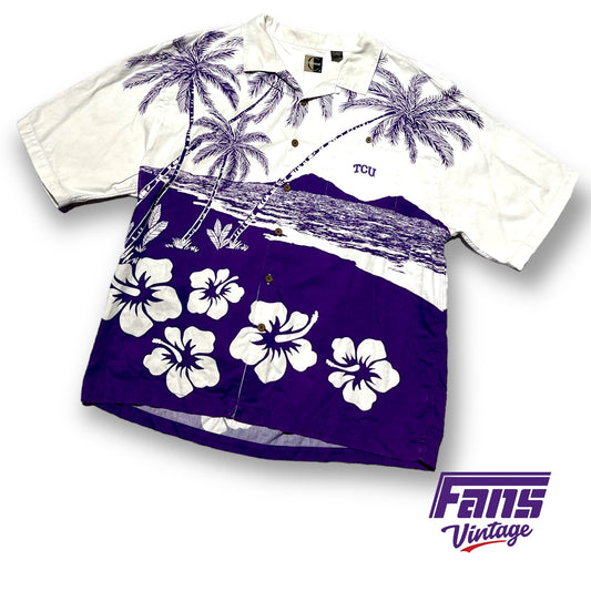 Vintage TCU Hawaiian Aloha Shirt