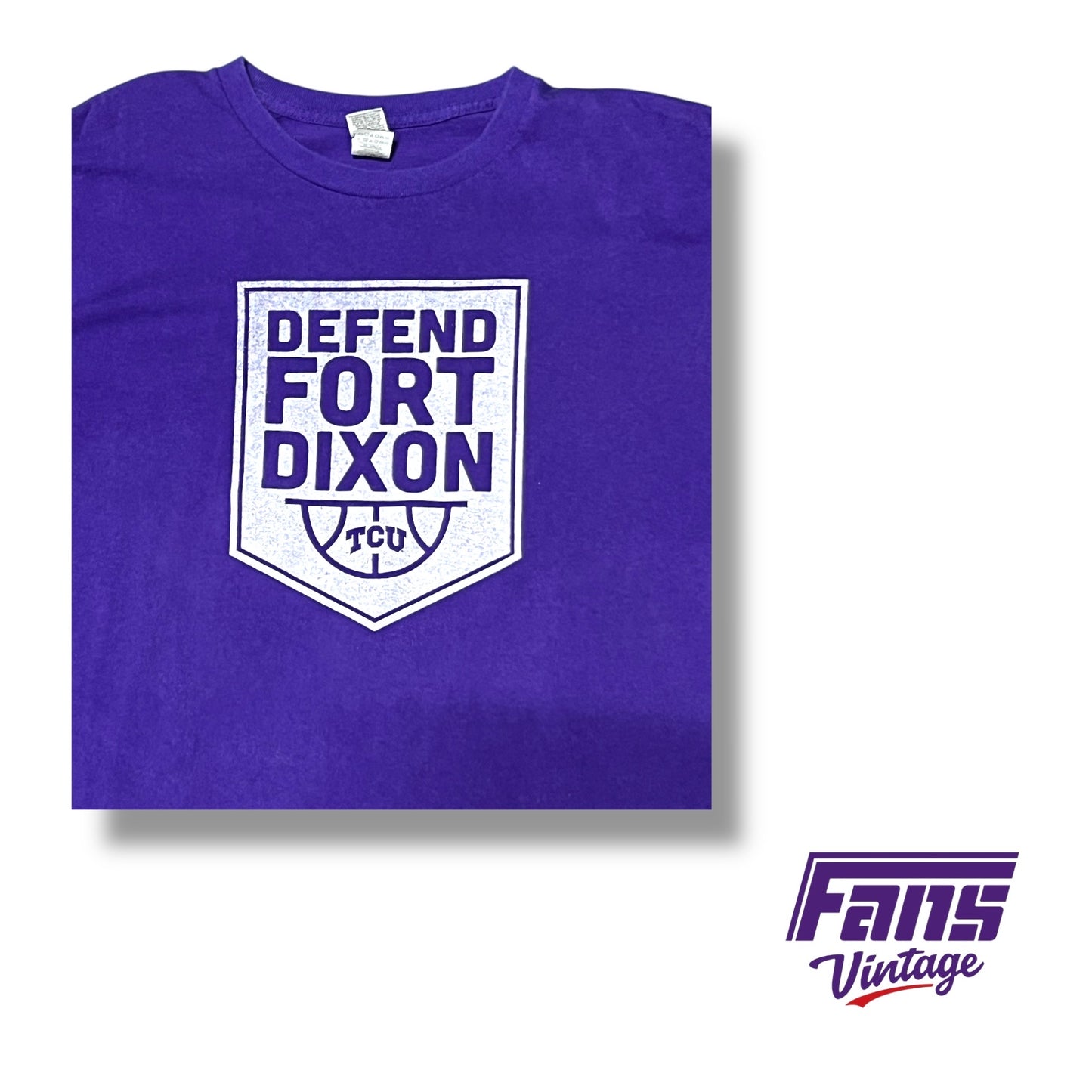 TCU Frog Club custom “Defend Fort Dixon” Short‑Sleeve Tee