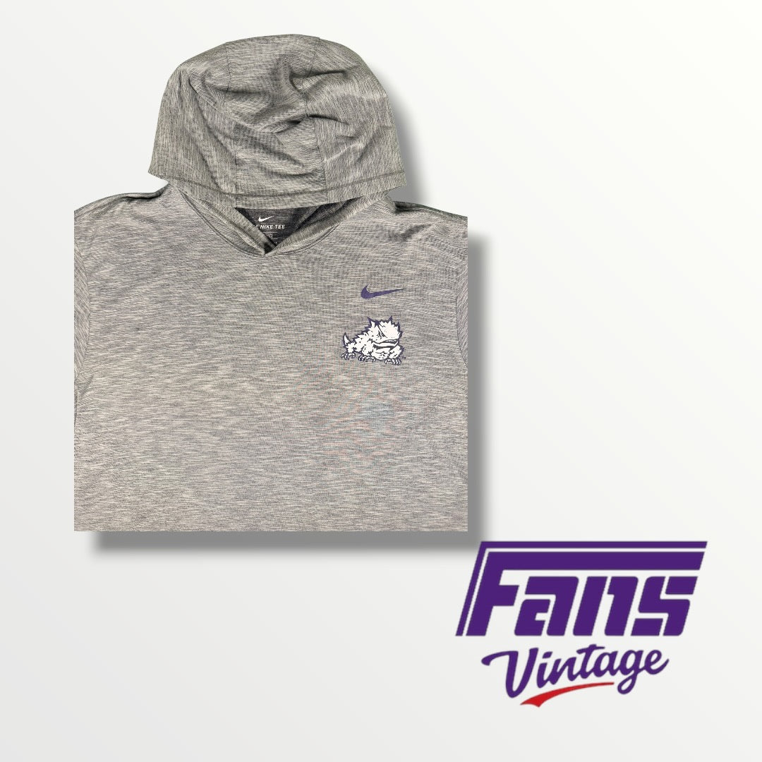 Nike Dri-Fit TCU Hooded Long Sleeve with Sleeve Details