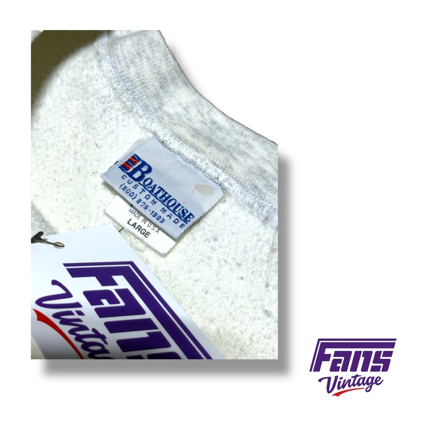 Vintage TCU Football Team Issued 1998 Sun Bowl Reverse Weave Heavyweight Crewneck Sweater