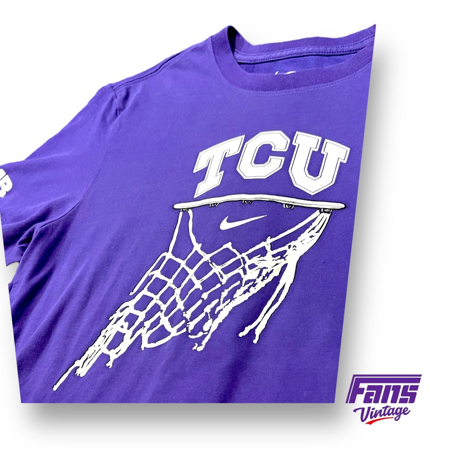 TCU Basketball Team Issued Double Sided “Train to Win” Nike Tee