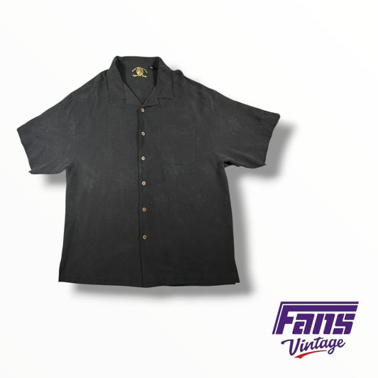 Vintage TCU Black Hawaiian Shirt