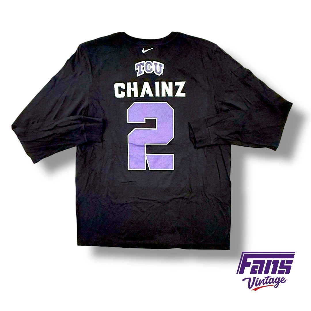 TCU Basketball Team Exclusive “2 Chainz” Custom Nike Long Sleeve Shirt