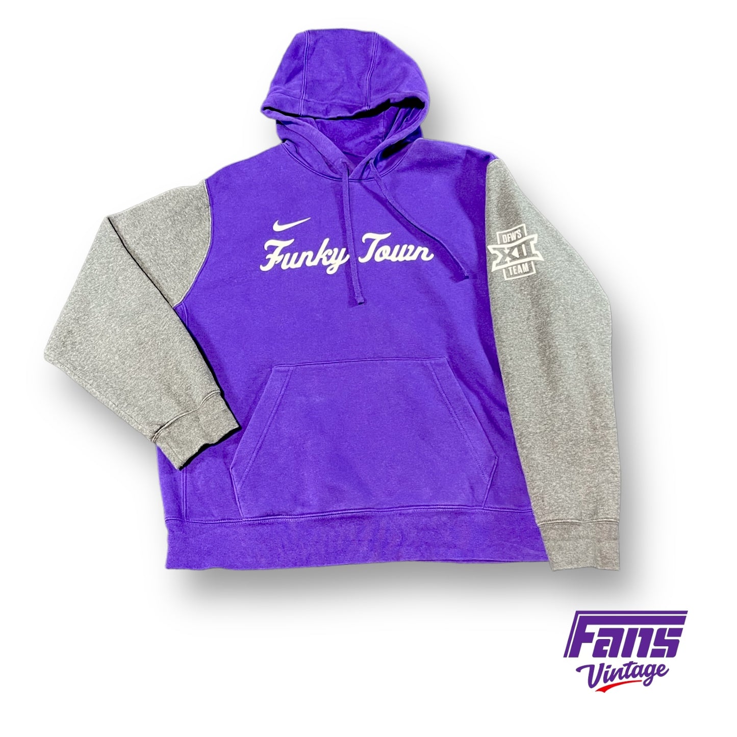 RARE 2022-23 TCU Football Nike Team Exclusive “Funky Town” DFW Big XII School Hoodie!