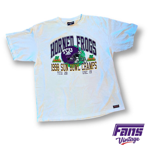 GRAIL! Vintage TCU Shirt - 1998 Sun Bowl Champs Tee