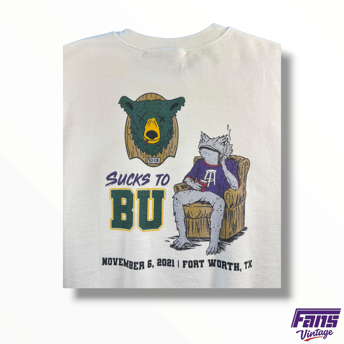 TCU Barstool 2021 Sucks To BU Crewneck Sweater